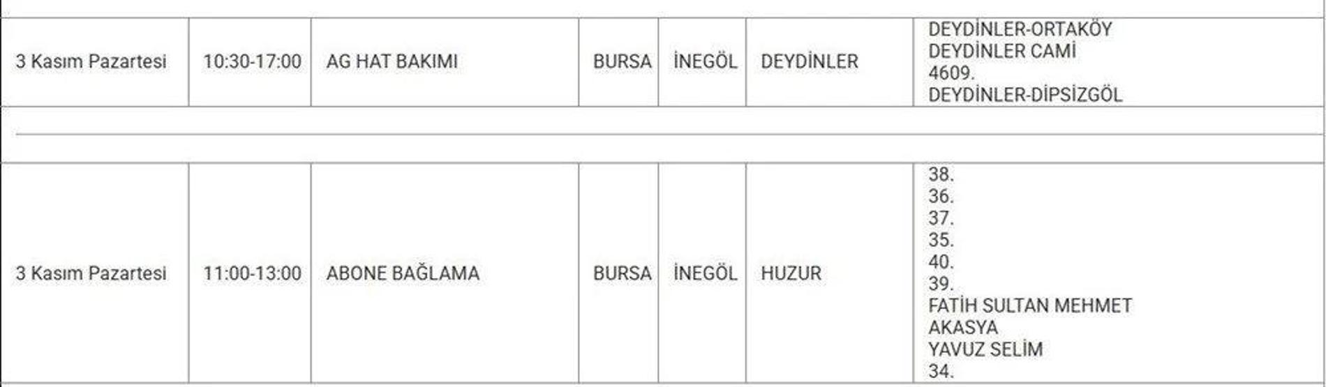 UEDAŞ BURSA ELEKTRİK KESİNTİSİ 3 KASIM: Bursada Elektrikler Ne Zaman Gelecek Hangi İlçelerde Elektrik Yok