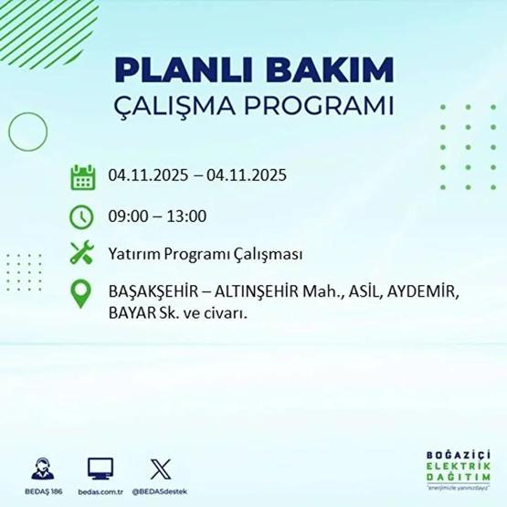 İstanbul Elektrik Kesintisi 4 Kasım: BEDAŞ ve AYEDAŞ İstanbul Elektrik Kesintisi Listesi Yayınlandı Kesinti Ne Zaman Bitecek