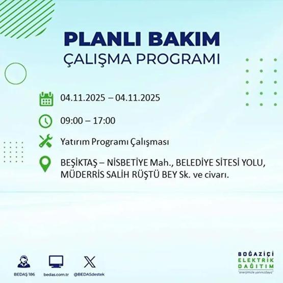 İstanbul Elektrik Kesintisi 4 Kasım: BEDAŞ ve AYEDAŞ İstanbul Elektrik Kesintisi Listesi Yayınlandı Kesinti Ne Zaman Bitecek