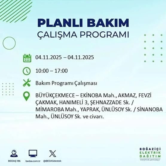 İstanbul Elektrik Kesintisi 4 Kasım: BEDAŞ ve AYEDAŞ İstanbul Elektrik Kesintisi Listesi Yayınlandı Kesinti Ne Zaman Bitecek