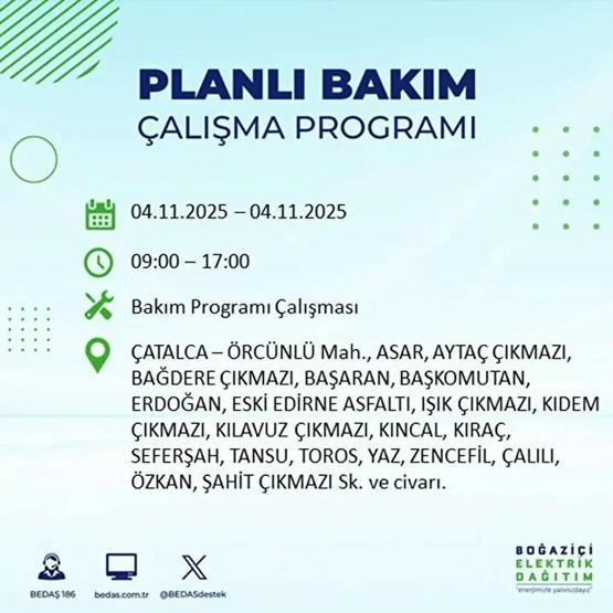 İstanbul Elektrik Kesintisi 4 Kasım: BEDAŞ ve AYEDAŞ İstanbul Elektrik Kesintisi Listesi Yayınlandı Kesinti Ne Zaman Bitecek