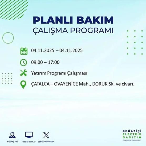 İstanbul Elektrik Kesintisi 4 Kasım: BEDAŞ ve AYEDAŞ İstanbul Elektrik Kesintisi Listesi Yayınlandı Kesinti Ne Zaman Bitecek