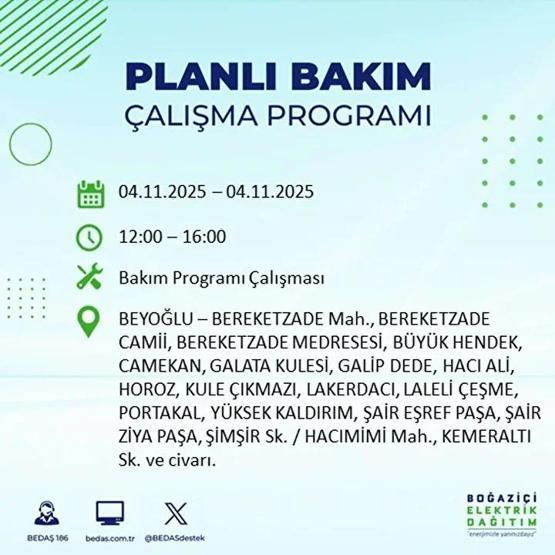 İstanbul Elektrik Kesintisi 4 Kasım: BEDAŞ ve AYEDAŞ İstanbul Elektrik Kesintisi Listesi Yayınlandı Kesinti Ne Zaman Bitecek