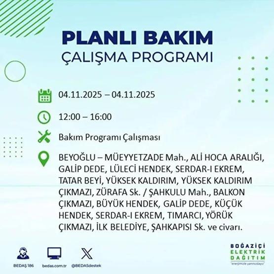 İstanbul Elektrik Kesintisi 4 Kasım: BEDAŞ ve AYEDAŞ İstanbul Elektrik Kesintisi Listesi Yayınlandı Kesinti Ne Zaman Bitecek