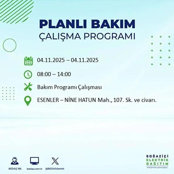 İstanbul Elektrik Kesintisi 4 Kasım: BEDAŞ ve AYEDAŞ İstanbul Elektrik Kesintisi Listesi Yayınlandı Kesinti Ne Zaman Bitecek