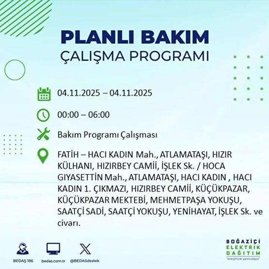 İstanbul Elektrik Kesintisi 4 Kasım: BEDAŞ ve AYEDAŞ İstanbul Elektrik Kesintisi Listesi Yayınlandı Kesinti Ne Zaman Bitecek