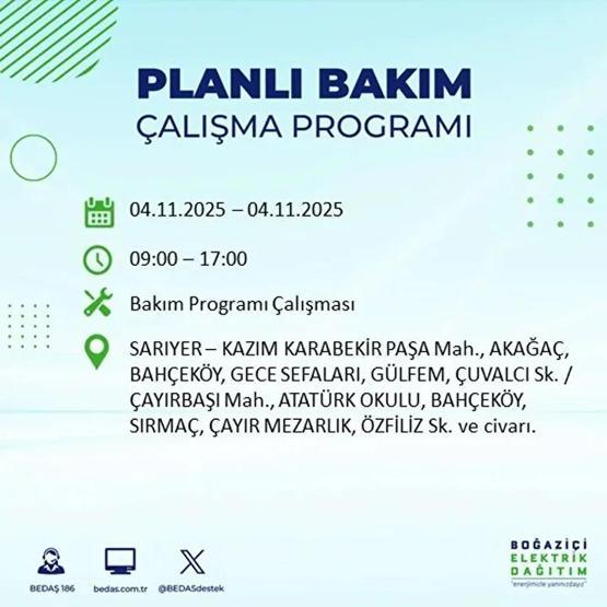 İstanbul Elektrik Kesintisi 4 Kasım: BEDAŞ ve AYEDAŞ İstanbul Elektrik Kesintisi Listesi Yayınlandı Kesinti Ne Zaman Bitecek
