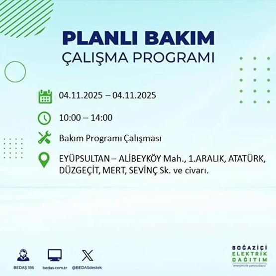 İstanbul Elektrik Kesintisi 4 Kasım: BEDAŞ ve AYEDAŞ İstanbul Elektrik Kesintisi Listesi Yayınlandı Kesinti Ne Zaman Bitecek
