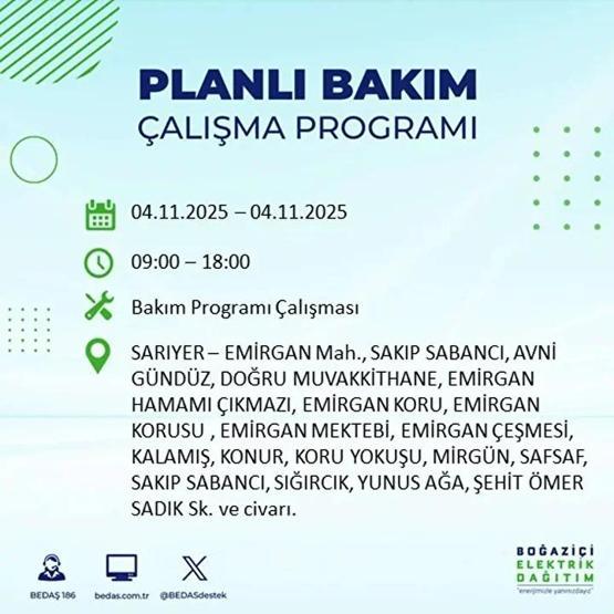 İstanbul Elektrik Kesintisi 4 Kasım: BEDAŞ ve AYEDAŞ İstanbul Elektrik Kesintisi Listesi Yayınlandı Kesinti Ne Zaman Bitecek