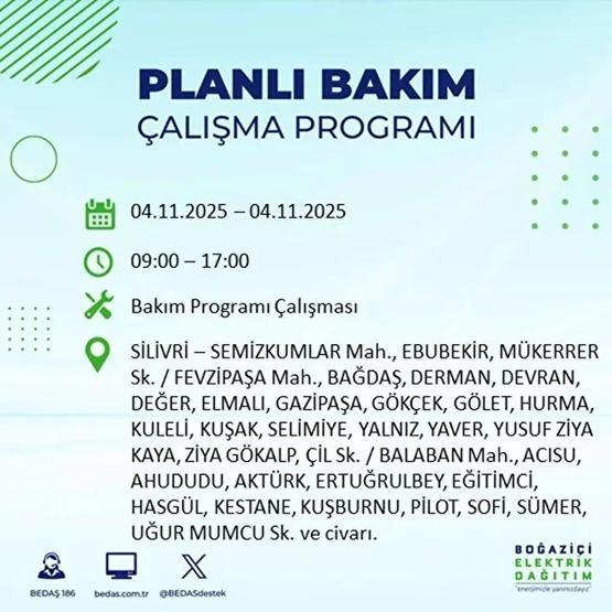 İstanbul Elektrik Kesintisi 4 Kasım: BEDAŞ ve AYEDAŞ İstanbul Elektrik Kesintisi Listesi Yayınlandı Kesinti Ne Zaman Bitecek