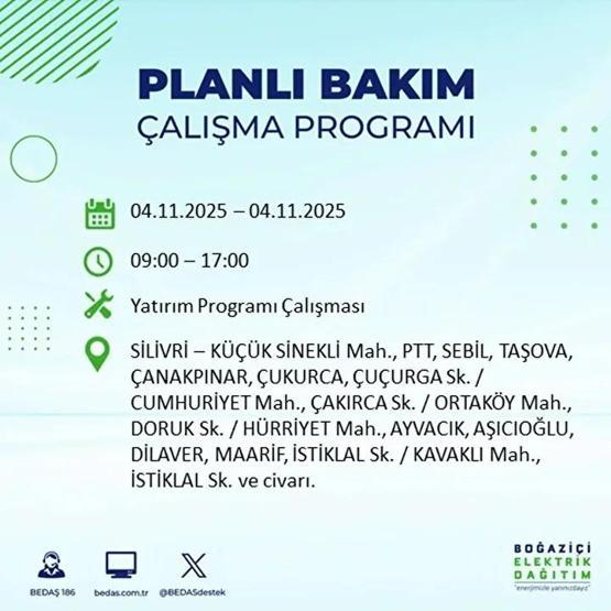İstanbul Elektrik Kesintisi 4 Kasım: BEDAŞ ve AYEDAŞ İstanbul Elektrik Kesintisi Listesi Yayınlandı Kesinti Ne Zaman Bitecek
