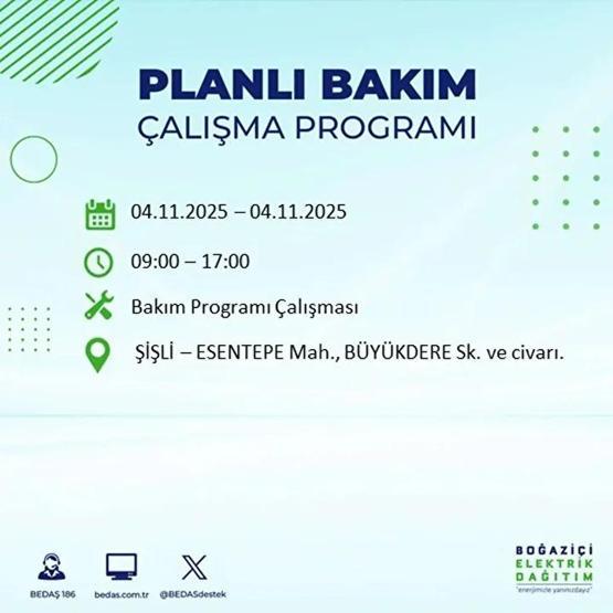 İstanbul Elektrik Kesintisi 4 Kasım: BEDAŞ ve AYEDAŞ İstanbul Elektrik Kesintisi Listesi Yayınlandı Kesinti Ne Zaman Bitecek