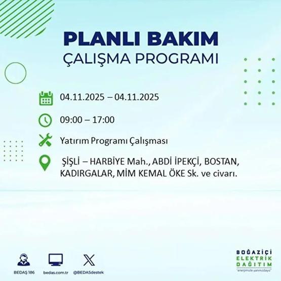 İstanbul Elektrik Kesintisi 4 Kasım: BEDAŞ ve AYEDAŞ İstanbul Elektrik Kesintisi Listesi Yayınlandı Kesinti Ne Zaman Bitecek