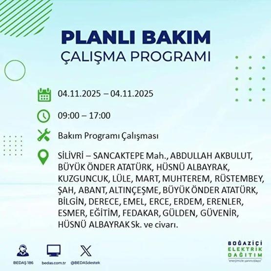 İstanbul Elektrik Kesintisi 4 Kasım: BEDAŞ ve AYEDAŞ İstanbul Elektrik Kesintisi Listesi Yayınlandı Kesinti Ne Zaman Bitecek