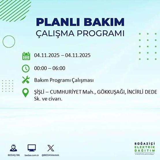 İstanbul Elektrik Kesintisi 4 Kasım: BEDAŞ ve AYEDAŞ İstanbul Elektrik Kesintisi Listesi Yayınlandı Kesinti Ne Zaman Bitecek