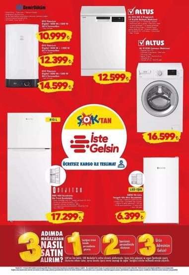 5 KASIM 2025 ŞOK AKTÜEL ÜRÜNLER KATALOĞU ŞOKta bu hafta neler var Saç maşası 899 TL, çamaşır kurutma makinesi 24.799 TL