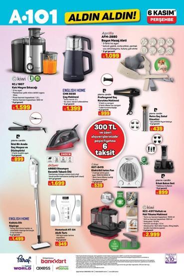 A101 6 KASIM KATALOĞU TAMAMI A101de bu hafta neler var Aldın Aldın kataloğunda resmen yok yok