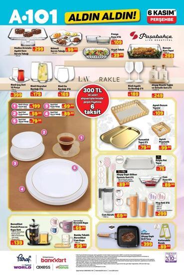A101 6 KASIM KATALOĞU TAMAMI A101de bu hafta neler var Aldın Aldın kataloğunda resmen yok yok