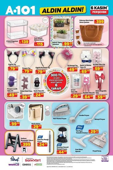 A101 6 KASIM KATALOĞU TAMAMI A101de bu hafta neler var Aldın Aldın kataloğunda resmen yok yok
