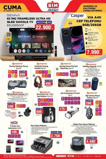 7-11 KASIM 2025 BİM AKTÜEL KATALOĞU BİMde bu hafta neler var İşte indirimli ürünler ve fiyatları...