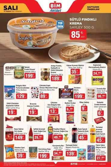 7-11 KASIM 2025 BİM AKTÜEL KATALOĞU BİMde bu hafta neler var İşte indirimli ürünler ve fiyatları...