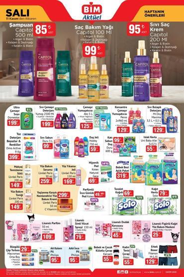 7-11 KASIM 2025 BİM AKTÜEL KATALOĞU BİMde bu hafta neler var İşte indirimli ürünler ve fiyatları...