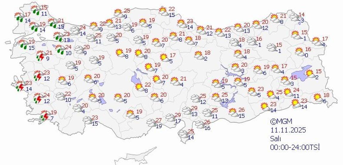 SON DAKİKA HAVA DURUMU HABERLERİ 7 KASIM 2025 | Ankara, İzmir, İstanbulda bugün hava nasıl olacak Meteoroloji uyardı Kuvvetli geliyor