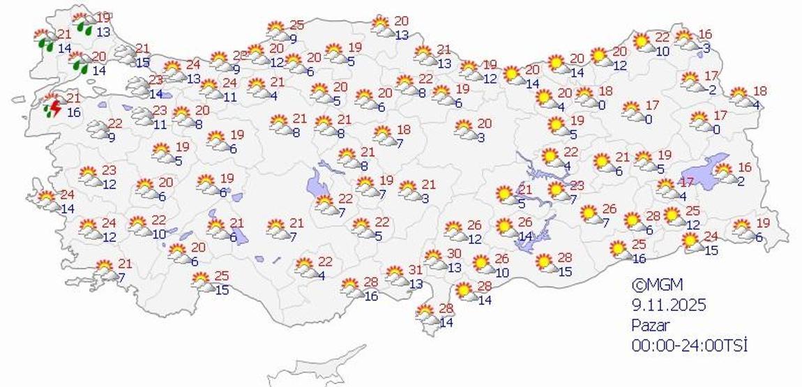 SON DAKİKA HAVA DURUMU HABERLERİ 8 KASIM 2025 | Bugün hava nasıl olacak Kuvvetli geliyor Meteoroloji uyardı: Edirne, Kırklareli, Çanakkale...