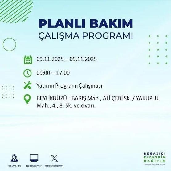 İSTANBUL ELEKTRİK KESİNTİSİ 9 KASIM: Hangi İlçelerde Elektrikler Kesik Bedaş Ayedaş İstanbul Elektrik Kesintisi Ne Zaman Bitecek