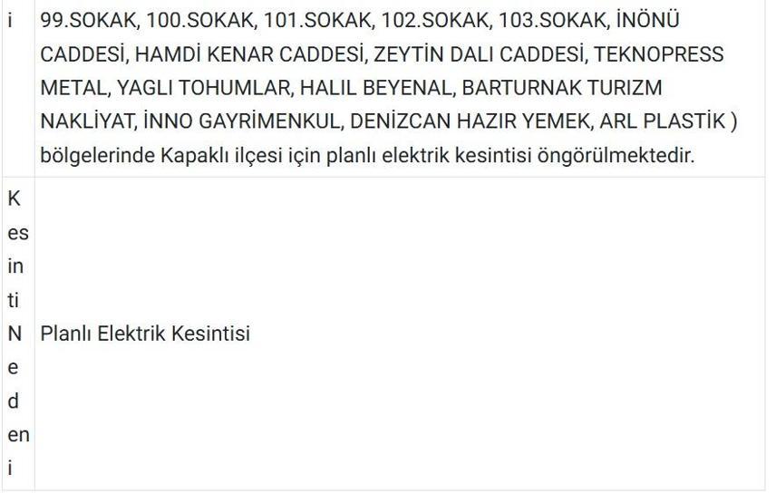 10 KASIM TEKİRDAĞ ELEKTRİK KESİNTİSİ: TREDAŞ Tekirdağ Elektrik Kesintisi Ne Zaman Bitecek Tekirdağda Elektrikler Ne Zaman Gelecek