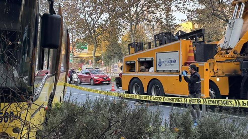 Beşiktaşta İETT otobüsü kaldırıma çıktı: Kalp krizi geçiren şoför hayatını kaybetti