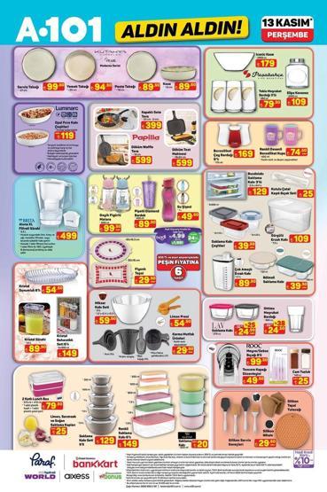 A101 13-20 KASIM 2025 AKTÜEL ÜRÜNLER KATALOĞU A101de bu hafta neler var İşte A101 Kasım indirimlerinin tamamı...