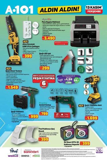 A101 13-20 KASIM 2025 AKTÜEL ÜRÜNLER KATALOĞU A101de bu hafta neler var İşte A101 Kasım indirimlerinin tamamı...
