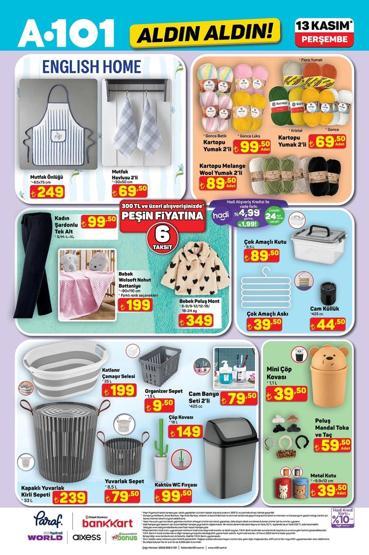 A101 13-20 KASIM 2025 AKTÜEL ÜRÜNLER KATALOĞU A101de bu hafta neler var İşte A101 Kasım indirimlerinin tamamı...
