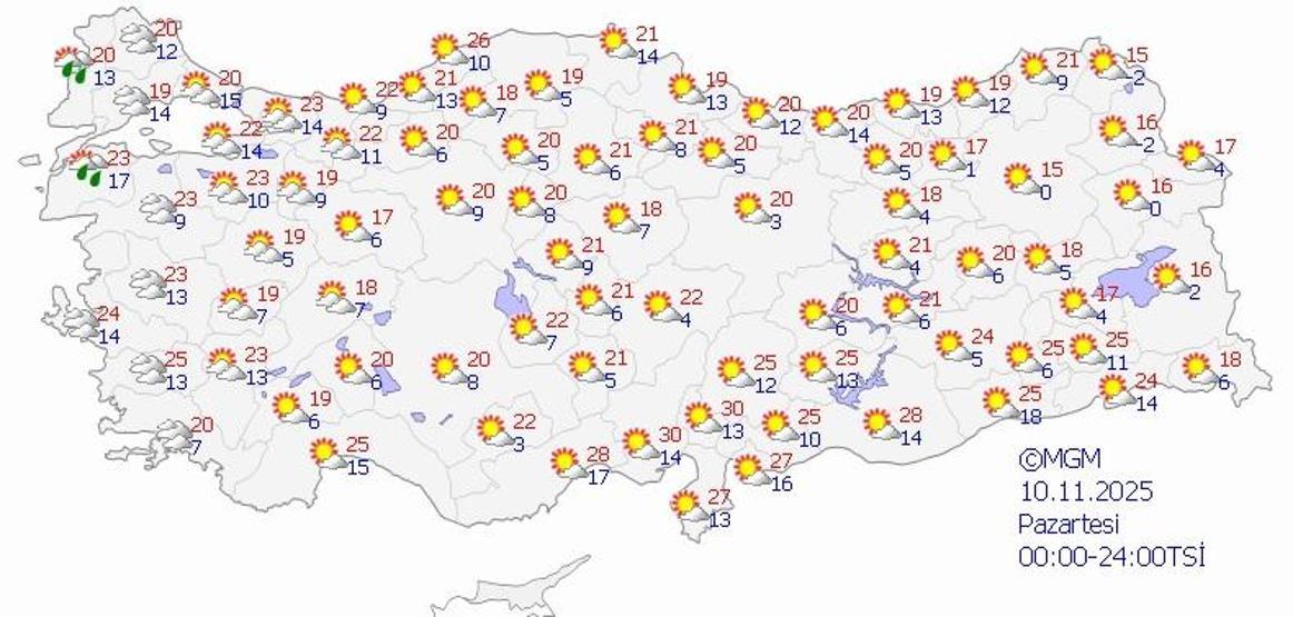 SON DAKİKA HAVA DURUMU HABERLERİ 10 KASIM 2025 | Bugün hava nasıl olacak, yağmurlu mu Meteorolojiden uyarı: Tekirdağ, Çanakkale, İzmir...