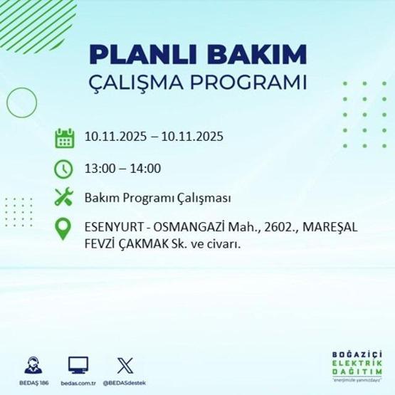 İstanbul’da Elektrik Kesintisi Ne Zaman Bitecek, Saat Kaçta 10 KASIM 2025 BEDAŞ – AYEDAŞ İSTANBUL ELEKTRİK KESİNTİSİ SORGULAMA EKRANI