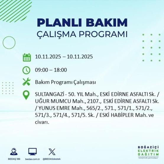 İstanbul’da Elektrik Kesintisi Ne Zaman Bitecek, Saat Kaçta 10 KASIM 2025 BEDAŞ – AYEDAŞ İSTANBUL ELEKTRİK KESİNTİSİ SORGULAMA EKRANI