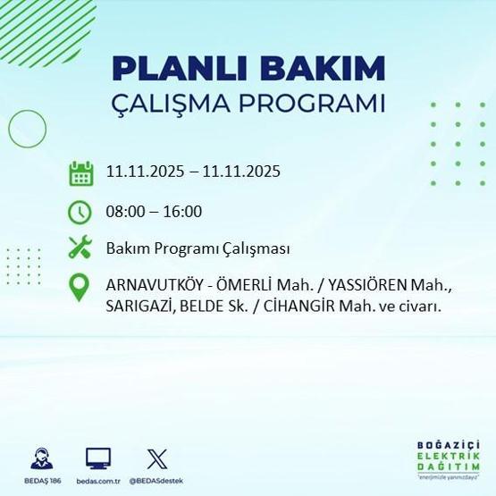 11 KASIM İSTANBUL ELEKTRİK KESİNTİSİ: BEDAŞ Duyurdu İstanbulda Büyük Elektrik Kesintisi İstanbulda Elektrikler Ne Zaman Gelecek, Hangi İlçeler Etkilenecek
