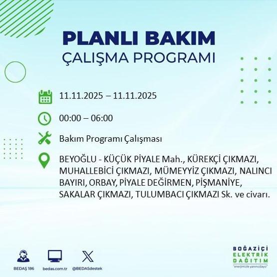 11 KASIM İSTANBUL ELEKTRİK KESİNTİSİ: BEDAŞ Duyurdu İstanbulda Büyük Elektrik Kesintisi İstanbulda Elektrikler Ne Zaman Gelecek, Hangi İlçeler Etkilenecek