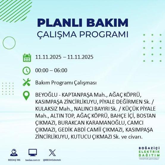 11 KASIM İSTANBUL ELEKTRİK KESİNTİSİ: BEDAŞ Duyurdu İstanbulda Büyük Elektrik Kesintisi İstanbulda Elektrikler Ne Zaman Gelecek, Hangi İlçeler Etkilenecek