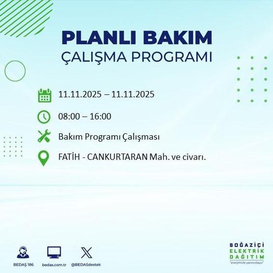11 KASIM İSTANBUL ELEKTRİK KESİNTİSİ: BEDAŞ Duyurdu İstanbulda Büyük Elektrik Kesintisi İstanbulda Elektrikler Ne Zaman Gelecek, Hangi İlçeler Etkilenecek