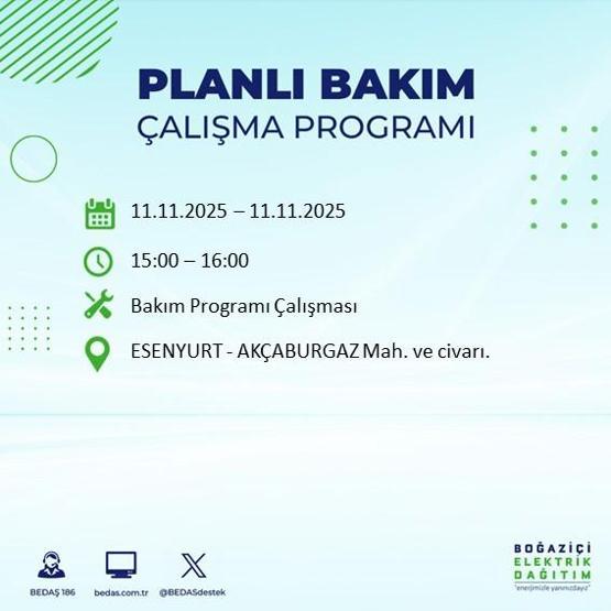11 KASIM İSTANBUL ELEKTRİK KESİNTİSİ: BEDAŞ Duyurdu İstanbulda Büyük Elektrik Kesintisi İstanbulda Elektrikler Ne Zaman Gelecek, Hangi İlçeler Etkilenecek