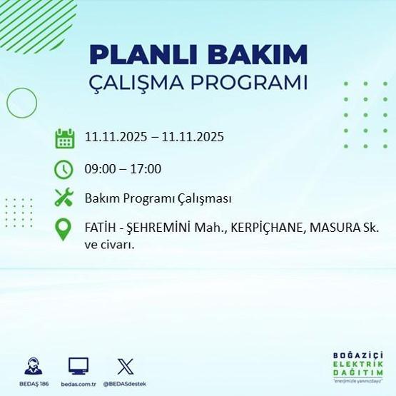 11 KASIM İSTANBUL ELEKTRİK KESİNTİSİ: BEDAŞ Duyurdu İstanbulda Büyük Elektrik Kesintisi İstanbulda Elektrikler Ne Zaman Gelecek, Hangi İlçeler Etkilenecek