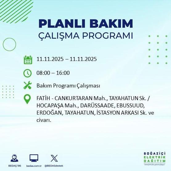 11 KASIM İSTANBUL ELEKTRİK KESİNTİSİ: BEDAŞ Duyurdu İstanbulda Büyük Elektrik Kesintisi İstanbulda Elektrikler Ne Zaman Gelecek, Hangi İlçeler Etkilenecek