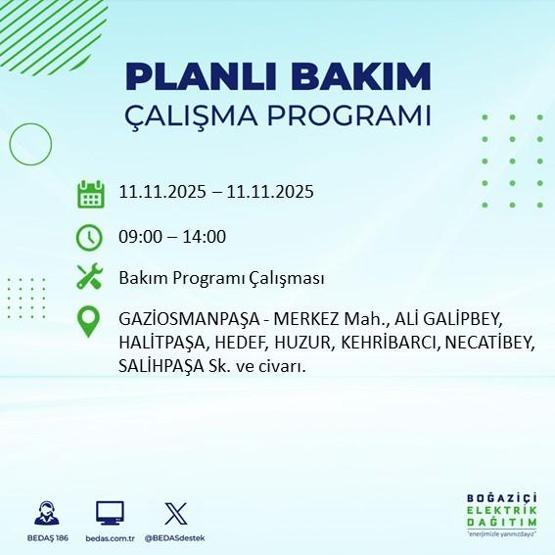 11 KASIM İSTANBUL ELEKTRİK KESİNTİSİ: BEDAŞ Duyurdu İstanbulda Büyük Elektrik Kesintisi İstanbulda Elektrikler Ne Zaman Gelecek, Hangi İlçeler Etkilenecek