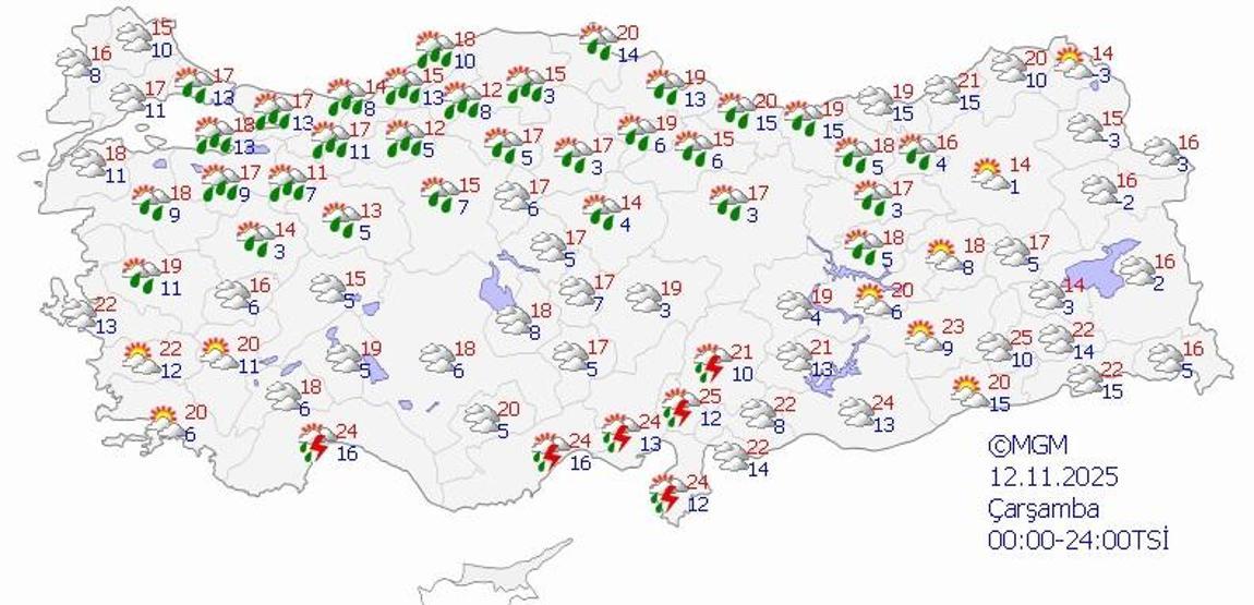 HAVA DURUMU SON DAKİKA 11 KASIM 2025 | Bugün hava nasıl olacak Meteorolojiden o iller için uyarı: İzmir, Manisa, Aydın, Antalya, Eskişehir...