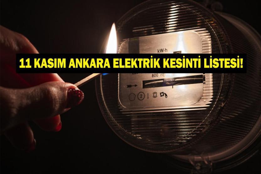 11 KASIM ANKARA ELEKTRİK KESİNTİSİ: EDAŞ Ankara Elektrik Kesintisi Ne Zaman Bitecek Çok Sayıda İlçe Karanlığa Gömüldü