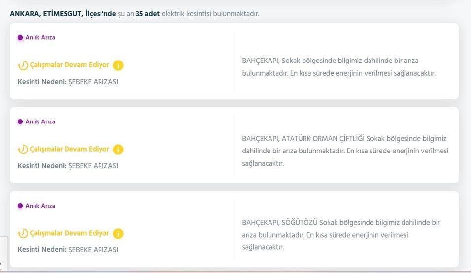 11 KASIM ANKARA ELEKTRİK KESİNTİSİ: EDAŞ Ankara Elektrik Kesintisi Ne Zaman Bitecek Çok Sayıda İlçe Karanlığa Gömüldü