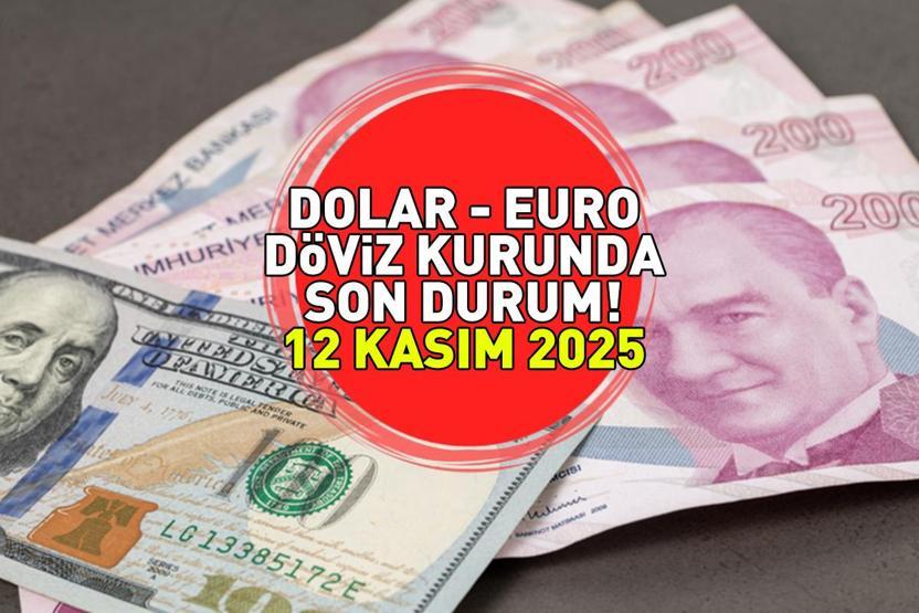 DOLAR VE EURO ALIŞ - SATIŞ FİYATINDA SON DURUM 12 KASIM 2025 | Dolar ne kadar, euro kaç TL Döviz kuru canlı takip ekranı
