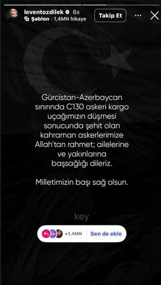 Ünlü isimlerden şehit olan askerlerimiz için taziye mesajları